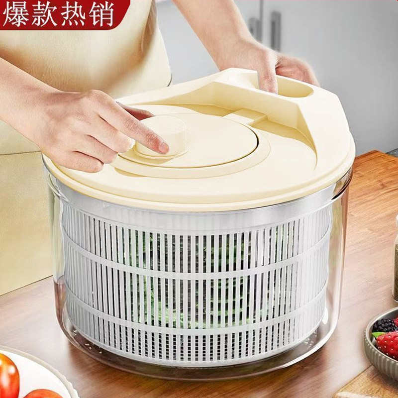 蔬菜脱水器家用沙拉甩水菜篮厨房