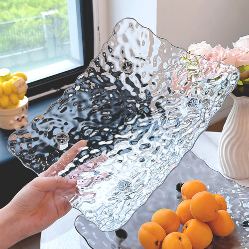 水果托盘客厅家用茶几果盘轻奢高档乔迁新居精致糖果盘零食摆放盘