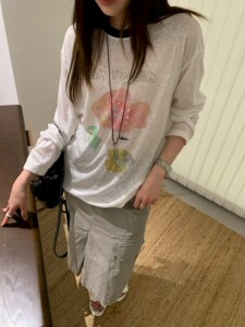 ID姐妹家花香秘境清透雪花棉长袖T恤女2026夏小个子慵懒防晒罩衫