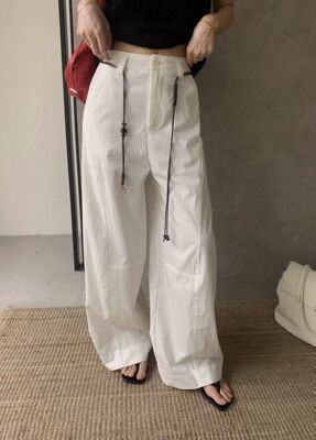 chilling韩版高腰显瘦百搭休闲裤阔腿裤女2026夏新款速干长裤K116