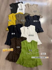 轩轩魅丽依族97-6221公主泡泡袖下荷叶边休闲减龄亚麻小衫上衣夏
