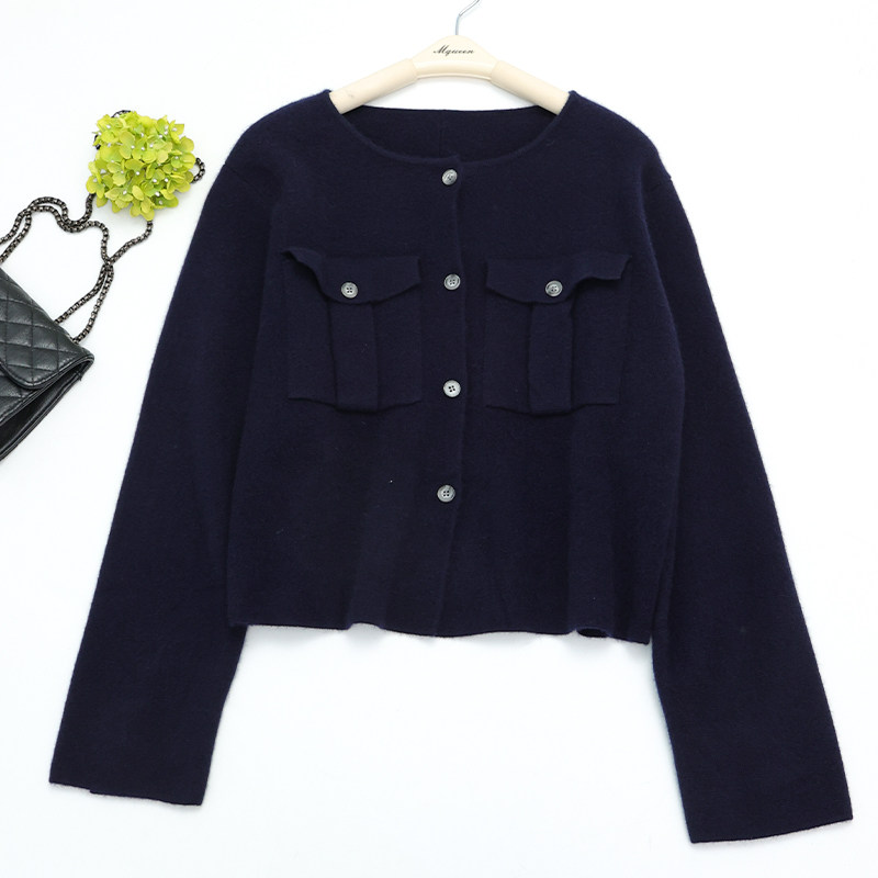 库茵 叭哒不惑 夜空 山羊绒时尚休闲宽松针织衫