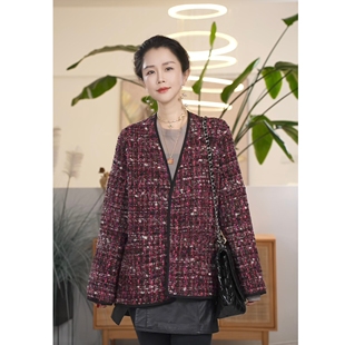 X【叭哒不惑】气质百搭小香风V领时尚简约开衫外套韩系上衣