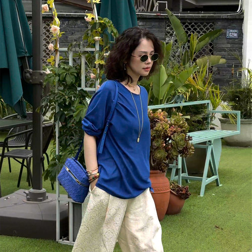 舒适百搭减龄上衣亚麻休闲