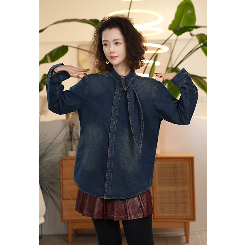 衬衫女休闲百搭通勤减龄上衣