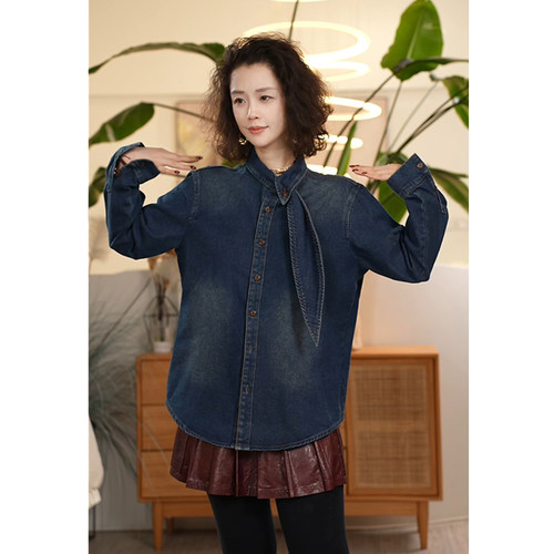 衬衫女休闲百搭通勤减龄上衣