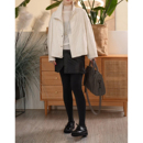 Y【叭哒不惑】皮屁帘 绵羊皮半身裙复古百搭包臀裙设计感气质皮裙