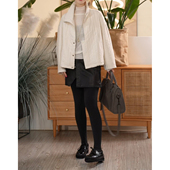 绵羊皮半身裙复古百搭包臀裙设计感气质皮裙 皮屁帘 叭哒不惑