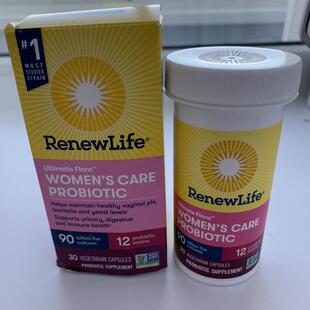 美国Renew Life 30粒女性护理益生菌900亿活培养菌尿道和肠道消化