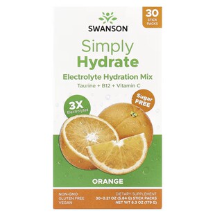 Hydrate 30条 Simply 电解质美国电解质补充剂Swanson