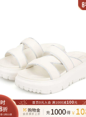 Roberta诺贝达女鞋简约沙滩风休闲凉拖鞋舒适RM228801