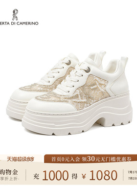 Roberta诺贝达春季新款女鞋舒适厚底增高运动休闲鞋百搭RCS255901