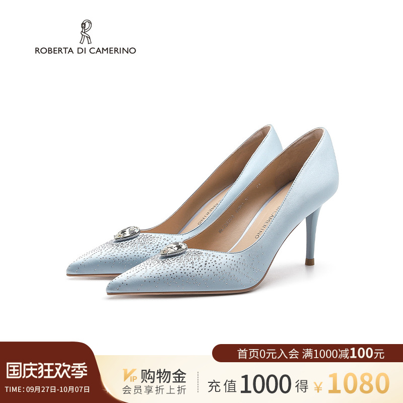诺贝达高跟鞋欧美风水钻单鞋