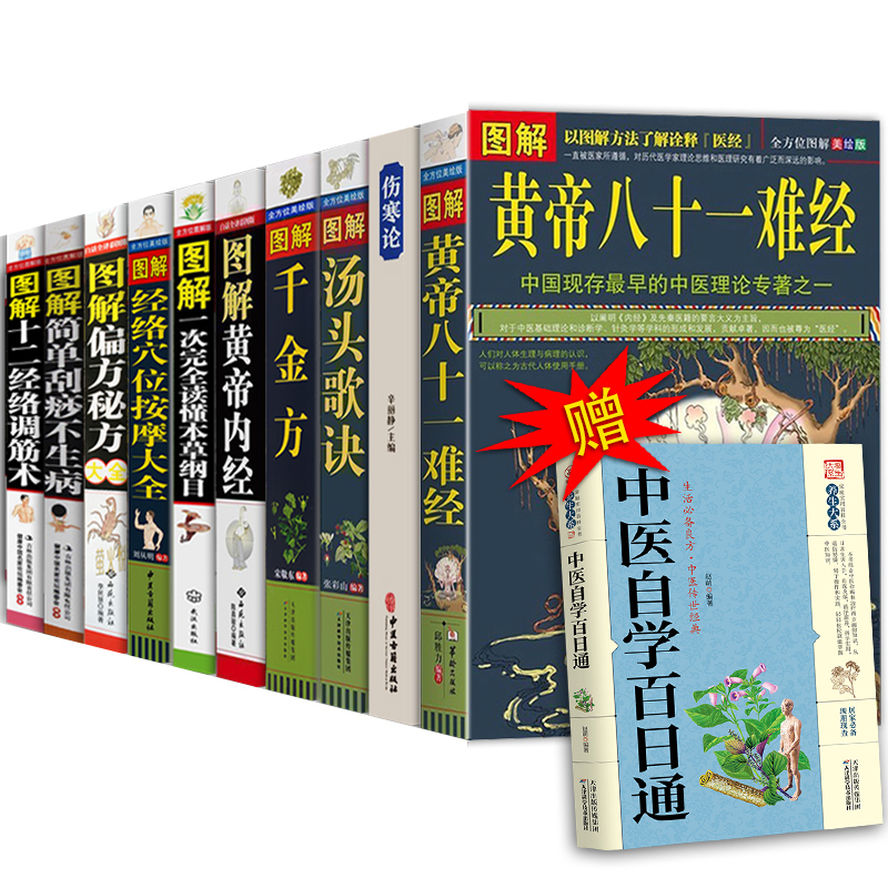 图解黄帝八十一难经本草纲目千金方伤寒论黄帝内经汤头歌诀中医基础理论书籍中医入门零基础学国学精粹中医诊断学