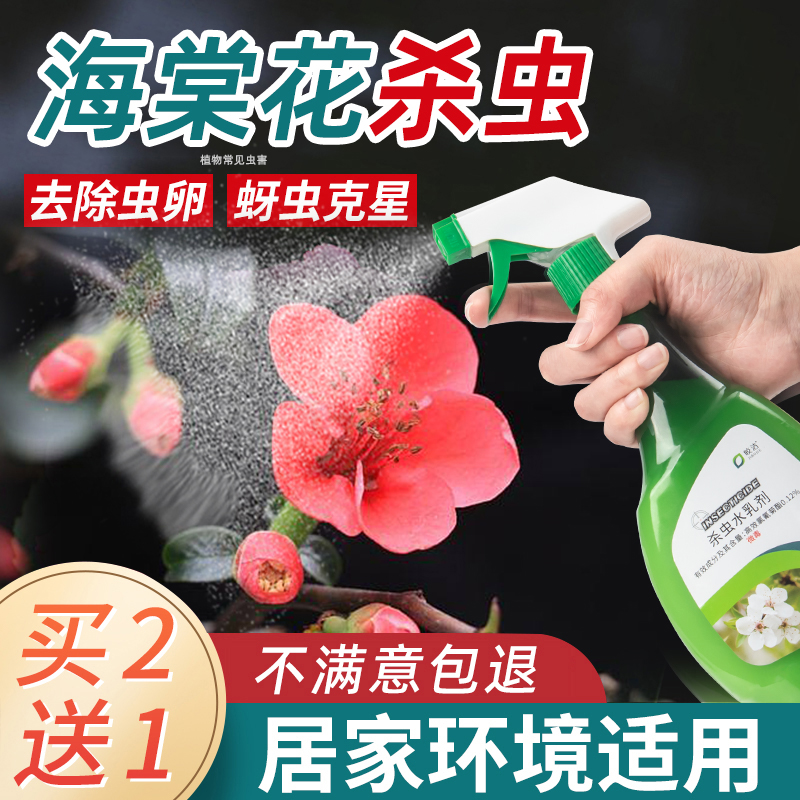 海棠花杀虫剂花卉植物土壤灭盆栽小飞虫药蚧壳虫蚜虫打虫家用治虫
