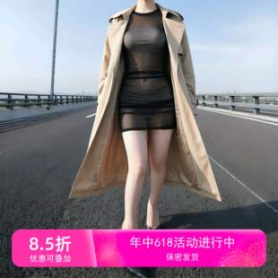 露出任务内搭方便穿脱连衣裙短裙性感全透视显身材刺激网纱连体裙