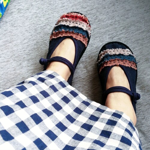 福利款妙善音夏秋新款手工千层底中国风盘扣布鞋棉麻舒适养生单鞋