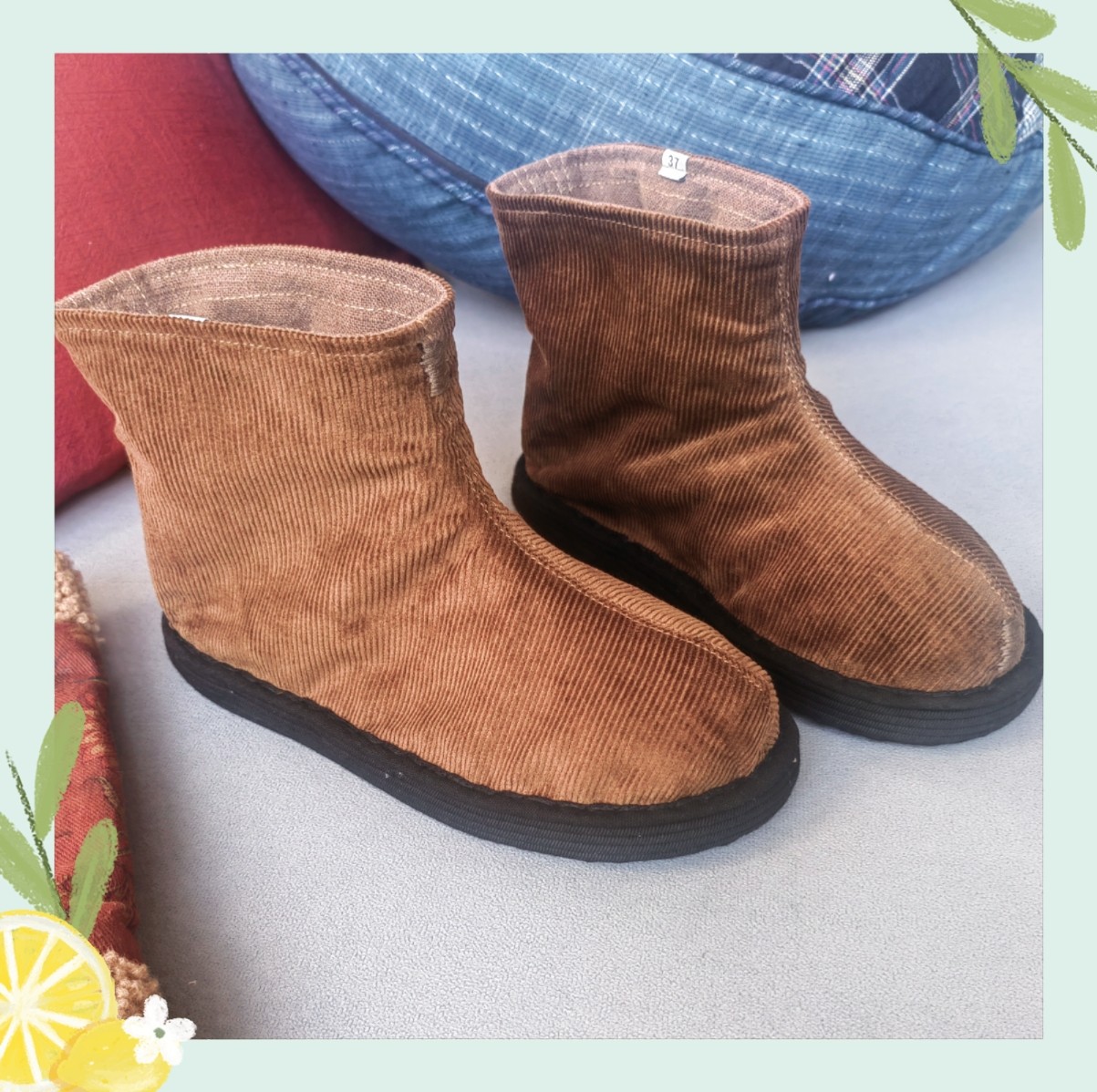 福利款  妙善音2025新款手工鞋女款手工布底传统布鞋舒适透气女靴,女鞋,时装靴,淘宝优惠券,粉丝福利购,淘宝优惠卷