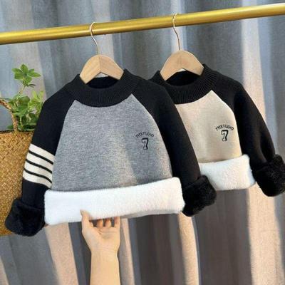 套头毛衣男圆领2024新款洋气秋冬