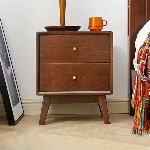 北欧实木床头柜现代简约小户型