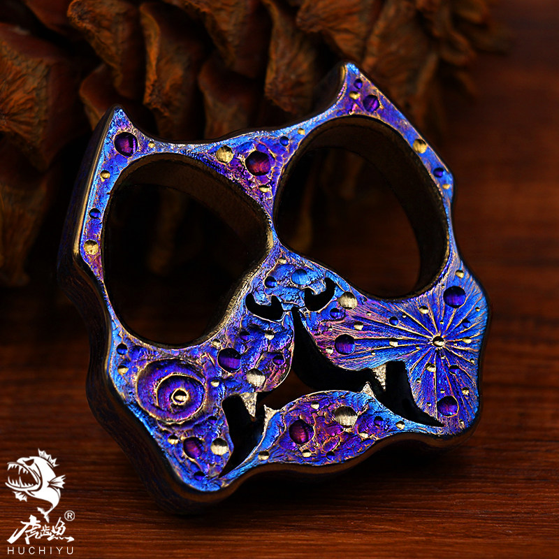 星空限量版钛合金指扣虎恶霸犬防身武器加厚防卫双指防狼神器EDC