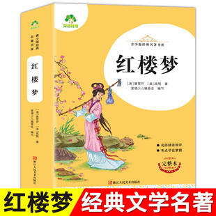 名著书库 红楼梦 青少版 6年级 课外书三四五六年级精讲细评考点尽在掌握儿童文学四大名著 经典 小学生青少年版 爱德教育 完整本