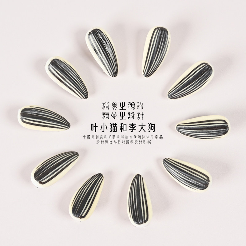 叶小猫仿真瓜子小发夹食玩趣味奇奇怪怪发卡搞怪发圈迷你刘海夹子