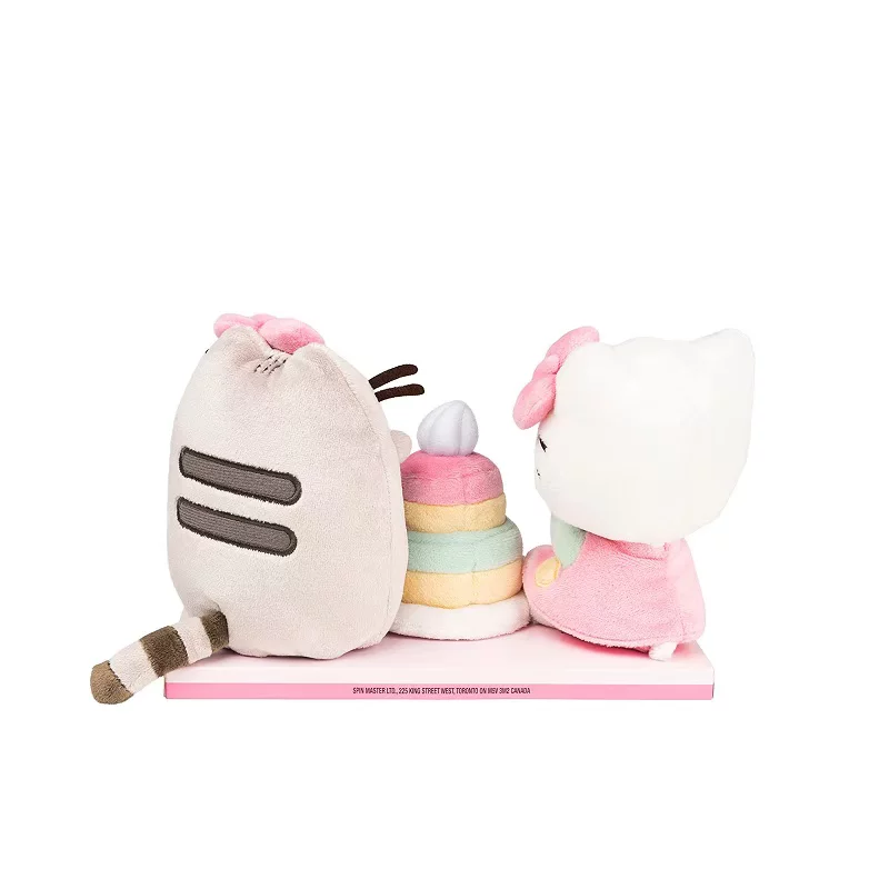 Hello Kitty x Pusheen cake -shaped fluff doll gift box group