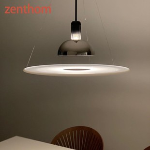 zenthom/FLOS FRISBI单头飞碟餐厅灯圆形餐桌饭厅吊灯设计