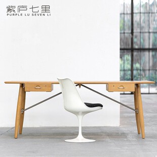 被哦于经典实木设计书房 PP571Architects Desk 书桌办公桌