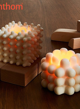 zenthom/网红当代艺术Andrej Urem纽约INS建筑雕塑3D蜡烛软装摆件