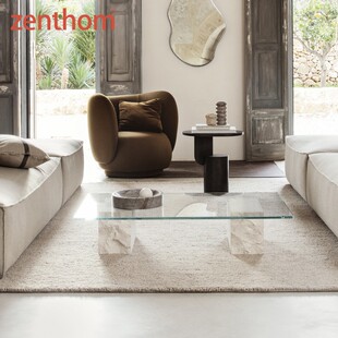 Mineral zenthom Ferm LIVING Table大理石玻璃茶几 Coffee