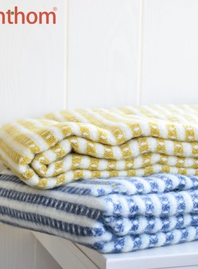 zenthom/KLIPPAN  ollo有机羊羔毛条纹北欧客厅沙发午睡盖毯