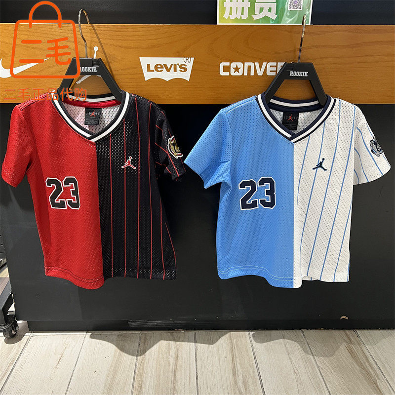 正品Jordan儿童速干运动短袖短裤