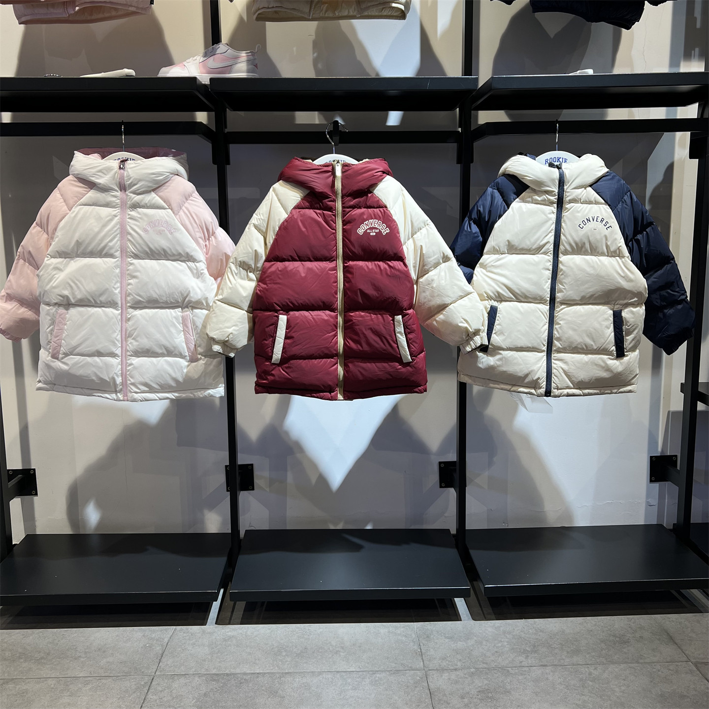 匡威童装连帽双面羽绒服男女童秋冬款加厚保暖防风外套CV2542623