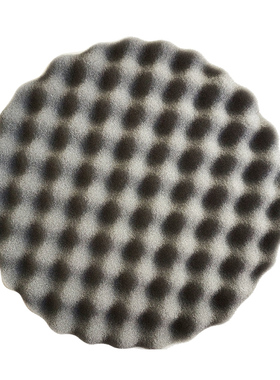 正品3M05725海绵球 自粘背植绒细棉8寸黑色200mm波浪盘汽车抛光轮