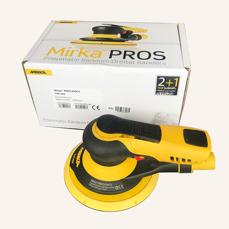 正品芬兰磨卡6寸圆形 磨头mirka偏心电动无尘打磨气动150干磨机