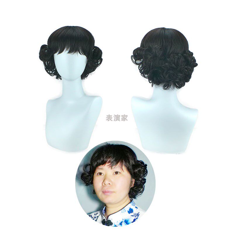 假发女短发卷发光头化疗全头套自然透气蓬松中老年人女士妈妈发丝