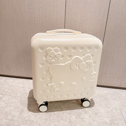 热销20寸儿童KT猫静音万向拉杆箱