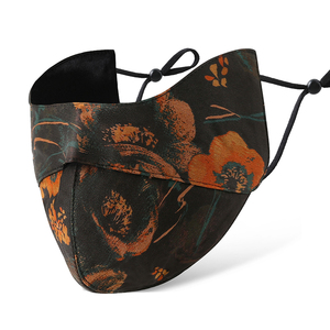 布塔香云纱面纱女夏遮脸气质面罩时尚防晒口罩轻奢手感丝滑国风