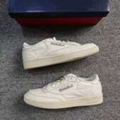 REEBOK锐步CLUB GX3681 VINTAGE男女EVA中底头层牛皮复古板鞋