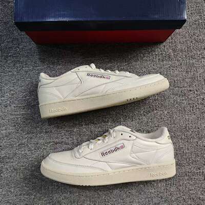 REEBOK锐步CLUB C 85 VINTAGE男女EVA中底头层牛皮复古板鞋GX3681
