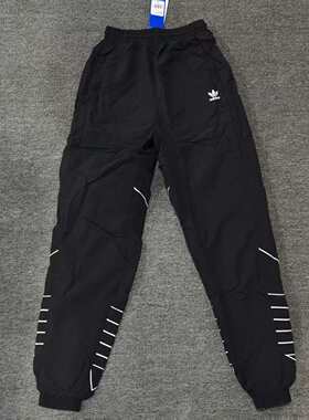 ADIDAS阿迪达斯三叶草女子梭织大LOGO收脚长裤GD2417