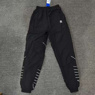 ADIDAS阿迪达斯三叶草女子梭织大LOGO收脚长裤GD2417