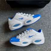 REEBOK锐步男子Question Low艾弗森低帮蓝头复古篮球鞋 100033891