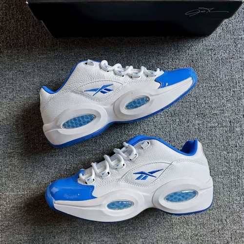 REEBOK锐步男子Question Low艾弗森低帮蓝头复古篮球鞋100033891