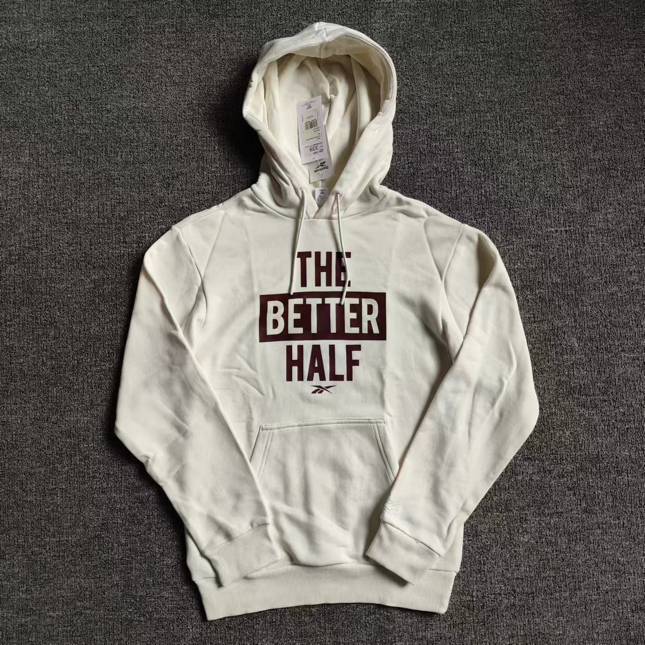 针织纯棉毛圈连帽套头卫衣