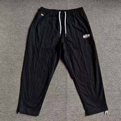 Nike耐克 男子运动休闲跑步梭织宽松透气纯棉直筒长裤 HQ1572-010