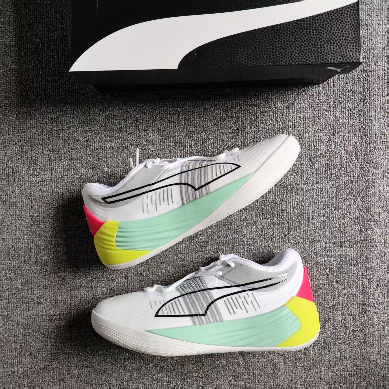 PUMA彪马FUSION NITRO FOAM男低帮子实战防滑缓震篮球鞋195587-02