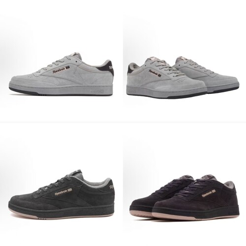 REEBOK锐步NGG联名男高端翻毛皮CLUB C复古休闲板鞋RMIA011C99LEA